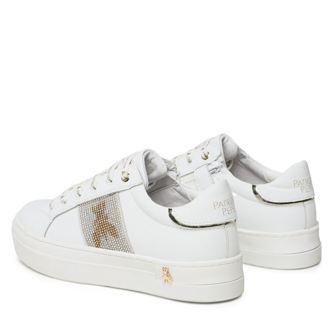 Patrizia Pepe Сникърси Patrizia Pepe PJ212.27 S Bianco/Platino