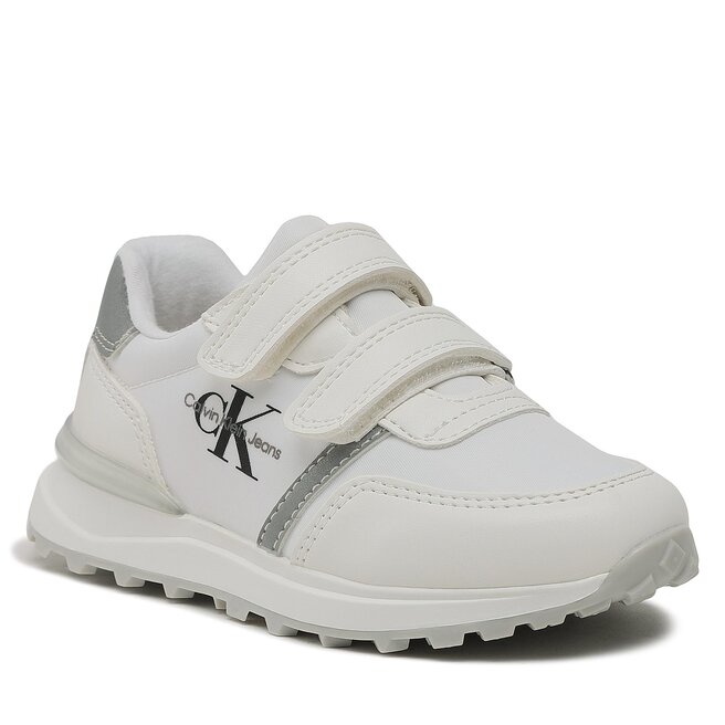 Sneakers Calvin Klein Jeans Low Cut Valcero Sneaker V1B9-80573-1594X S White/Grey 092 092 imagine noua gjx.ro