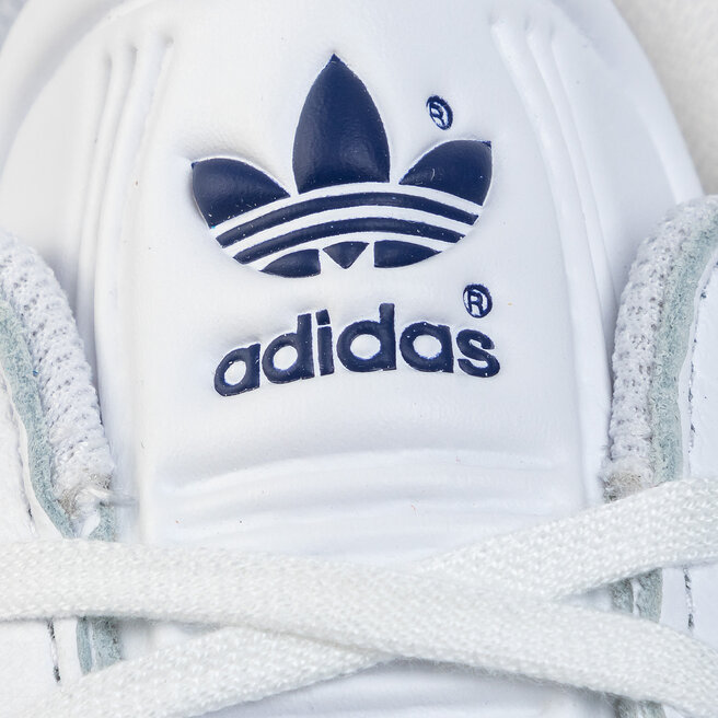 Chaussures adidas Gazelle FU9487 Ftwwht/Ftwwht/Dkblue | chaussures.fr