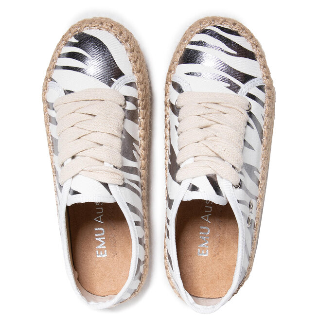 EMU Australia Εσπαντρίγιες EMU Australia Agonis Zebra Teens T12573 Coconut/Blanc Coco