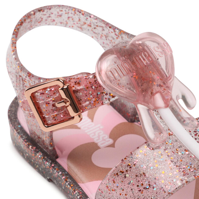 Melissa Sandalias Melissa Mini Melissa Mar Sandal Jelly 33545 Glitter Pink AB601