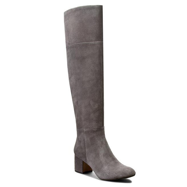 Over knee boots Clarks Barley Ray 261217714 Grey Suede eskor