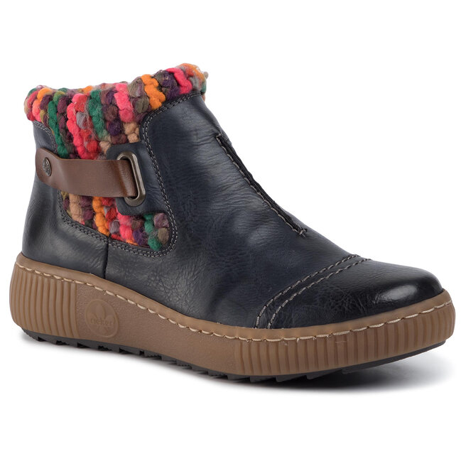 Botine Rieker Z6684-14 Blau Kombi