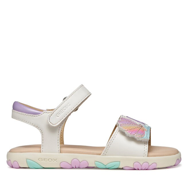 Sandały Geox J Sandal Haiti Girl J658ZB 05402 C0814 M Biały - dziewczęce