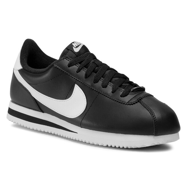 Zapatos Cortez Basic Leather 819719 Black/White/Metallic Silver • Www.zapatos.es