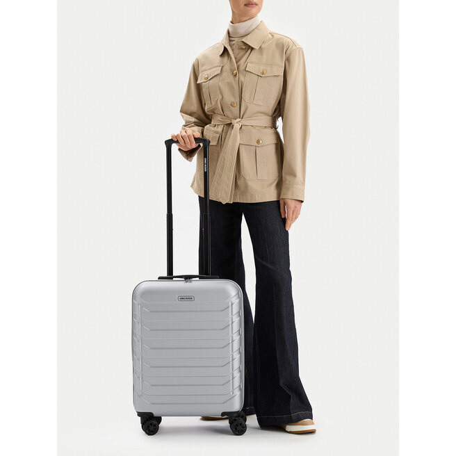 Walizka kabinowa GINO ROSSI C-GIN-S-003-05-SILVER Srebrny -