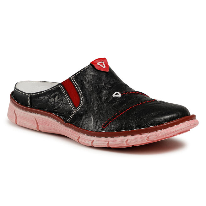 Șlapi Rieker L0858-00 Schwarz epantofi-Femei-Șlapi imagine noua
