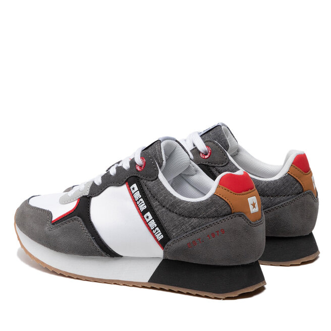 Air 8 Retro Wildleder-Sneakers when Rot Sneakers when BIG STAR JJ274286 White/Grey