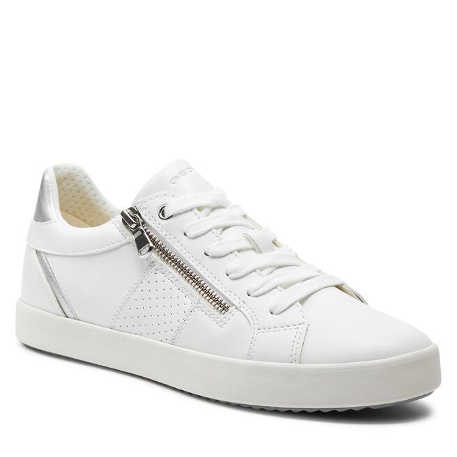 Geox D Blomiee D Sneakers voor dames, zwart, 39 EU