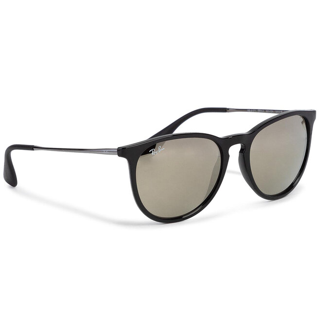 Occhiali da sole Ray Ban Erika 0RB4171 601 5A Black Gold Mirror