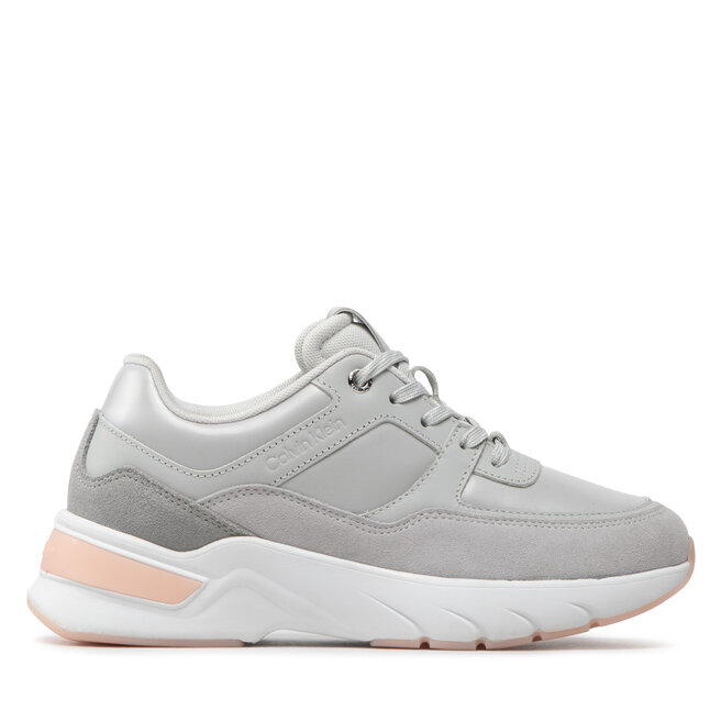 Calvin Klein Сникърси Calvin Klein Elevated Runner Lace Up HW0HW01218 Light Grey CKW