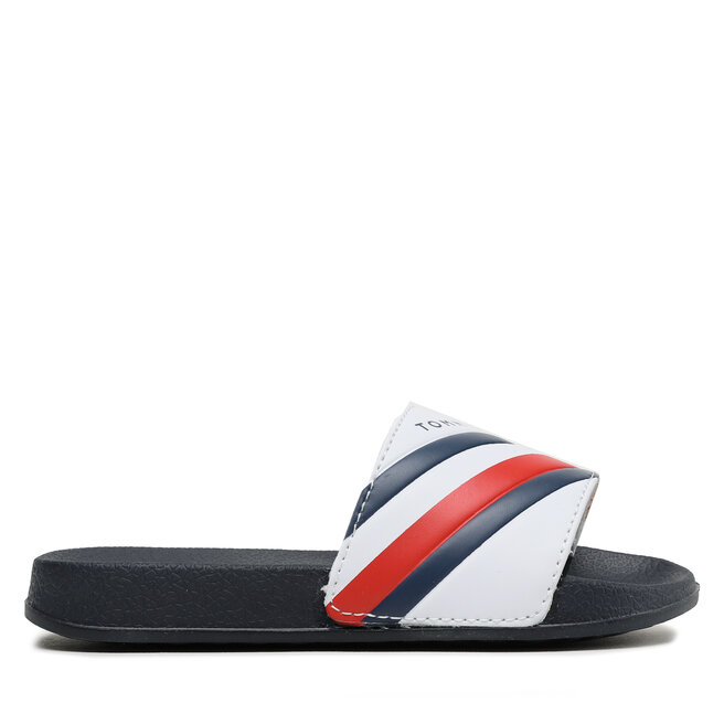 Tommy Hilfiger Papucs Tommy Hilfiger Stripes Pool Slide T3B0-32932-1172 M White 100
