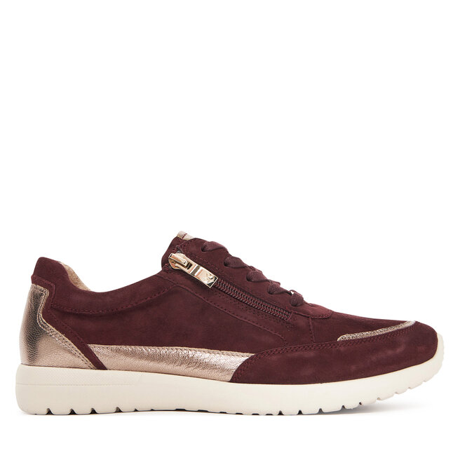 Sneakersy Caprice - Bordowy