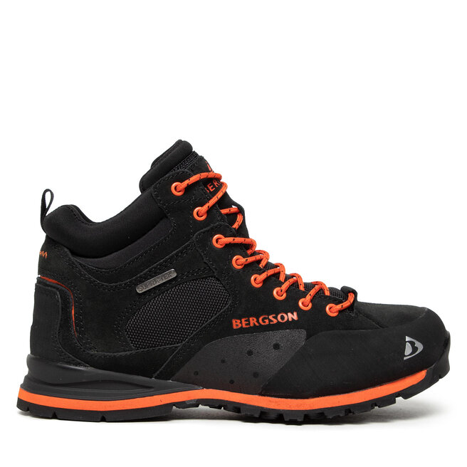 Bergson Παπούτσια πεζοπορίας Bergson Soira Mid Stx Black/Orange
