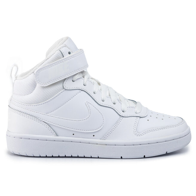 Batai Nike Court Borough Mid 2 (Gs) CD7782 100 White/White/White •  Www.eavalyne.lt