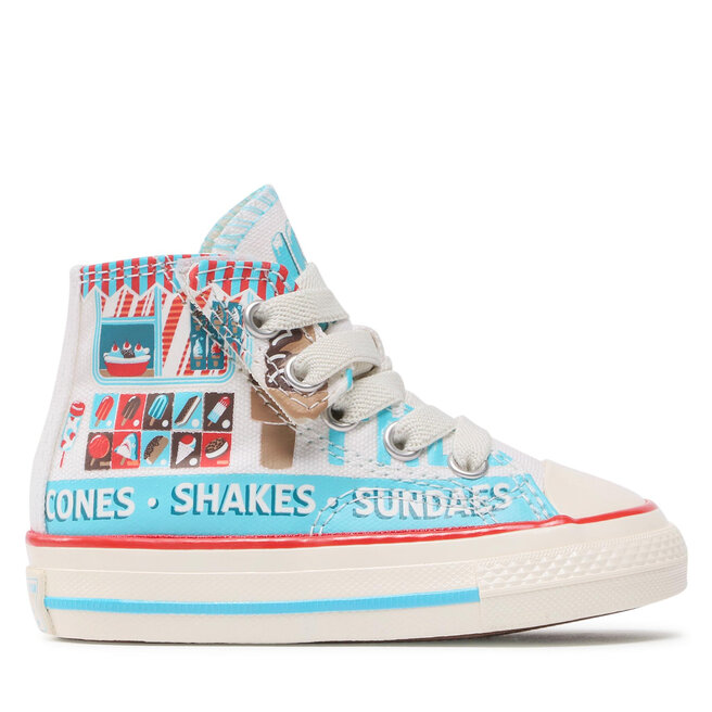 Converse Sneakers Converse Chuck 70 1V Hi A00397C White/Baltic Blue/Soft Red