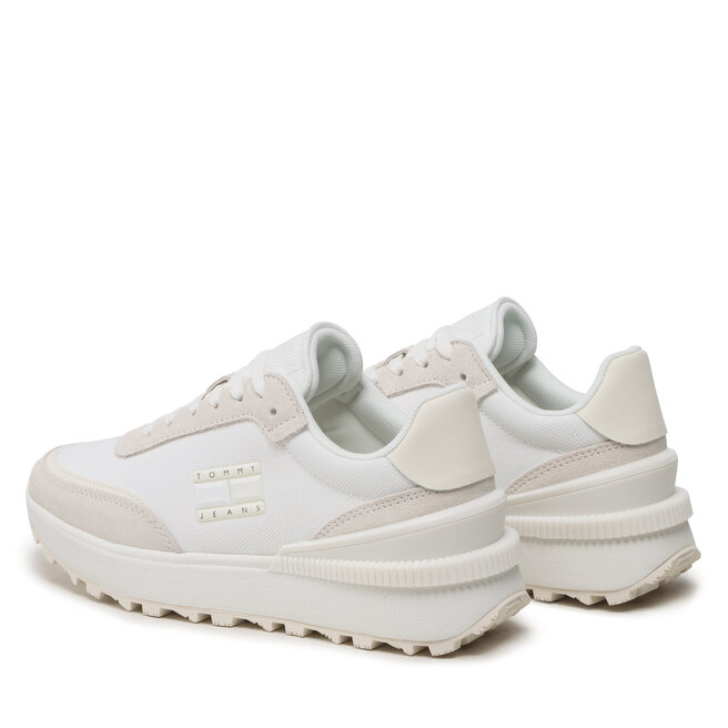 Tommy Jeans Сникърси Tommy Jeans Tech Runner Material Mix EN0EN02358 Ecru/Ivory TBL