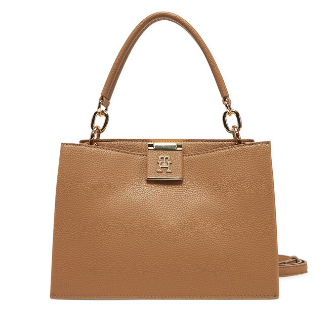 Torebka Tommy Hilfiger Th Her Mini Tote - Brązowy
