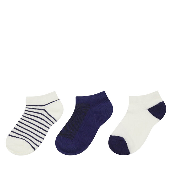 Zestaw 3 par niskich skarpet dziecięcych Action Boy - (3-PACK) Granatowy