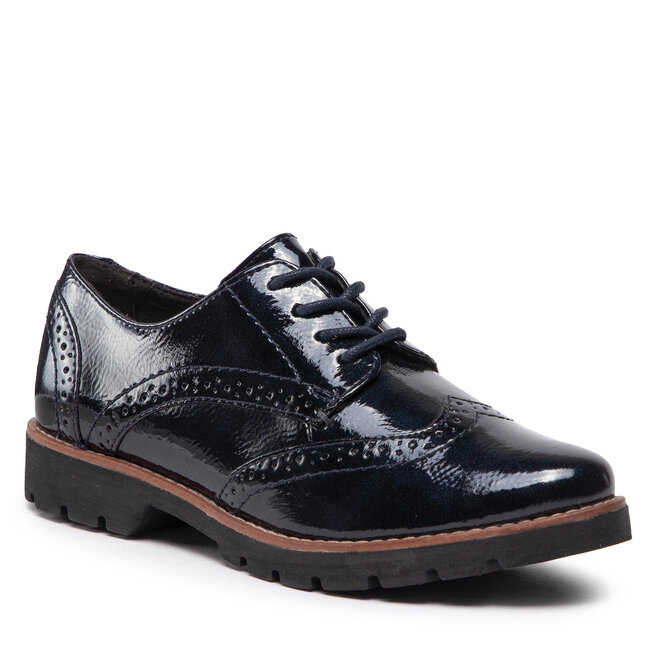 Jana Oxfords Jana 8-23760-29 Navy Patent 844