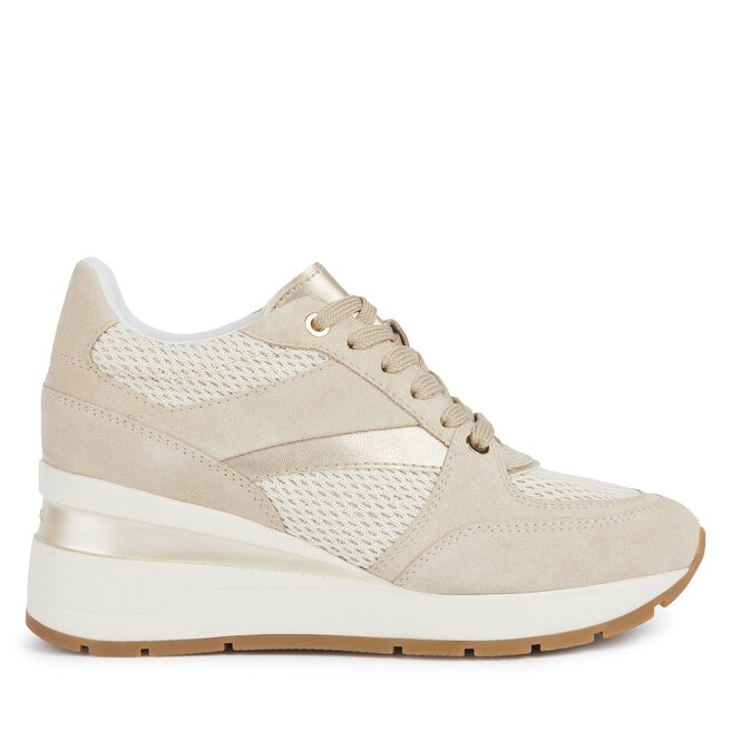 Sneakersy Geox D Zosma D368LA 0AS22 - Beżowy