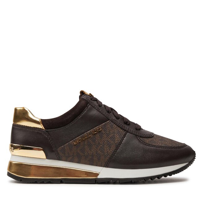 Sneakersy MICHAEL Michael Kors Allie Wrap Trainer - Brązowy