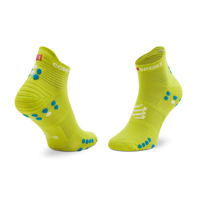 Compressport Unisex Magasszárú Zokni Compressport Pro Racing V4.0 Run Low XU00047B Primerose/Fjord Blue 707