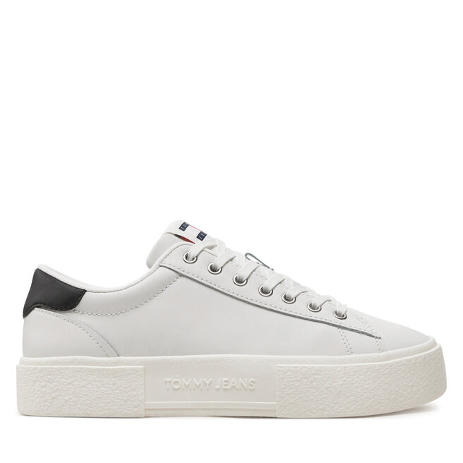 Sneakersy Tommy Jeans Tjw Foxing Flatform Sneaker - Écru