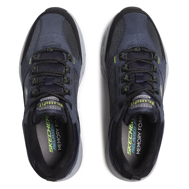 Trekkingi Skechers Oak Canyon 51893 NVLM Navy Lime eobuwie .pl