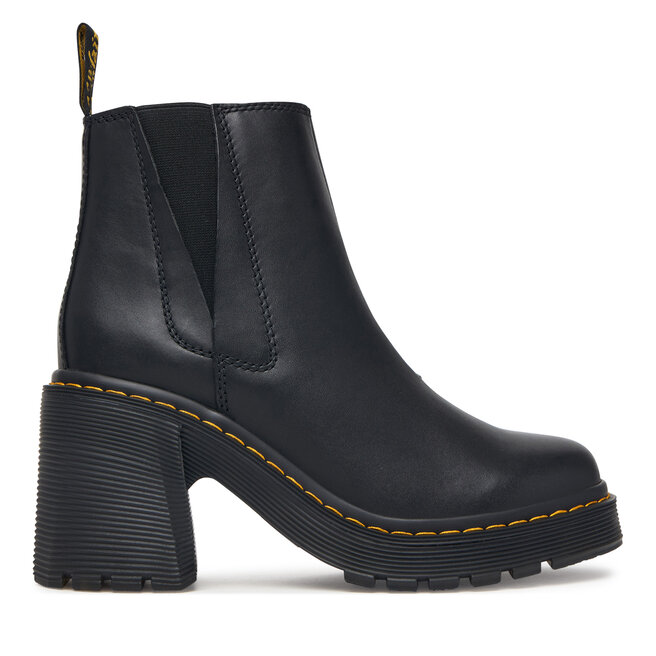 Botki Dr. Martens Spence Leather Flared Heel DM26440001 Czarny