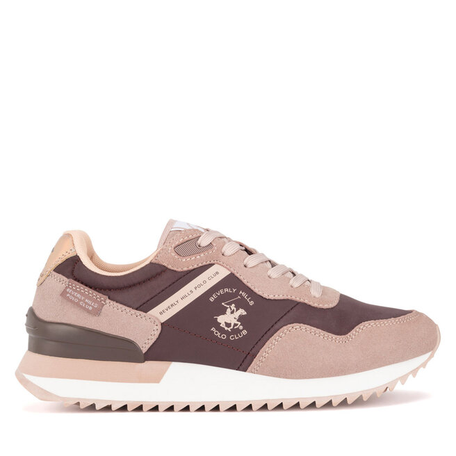 Sneakersy Beverly Hills Polo Club - Bordowy