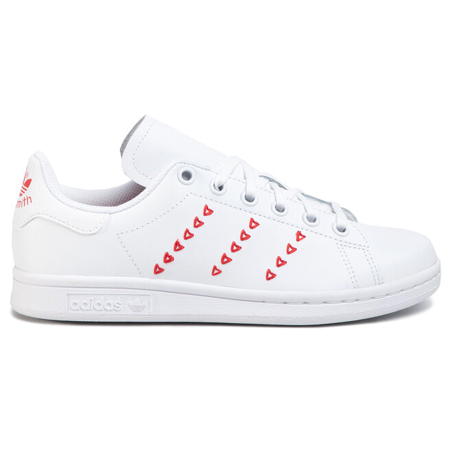 Buty adidas Stan Smith J EG6495 Ftwwht Ftwwht Lusred eobuwie .pl