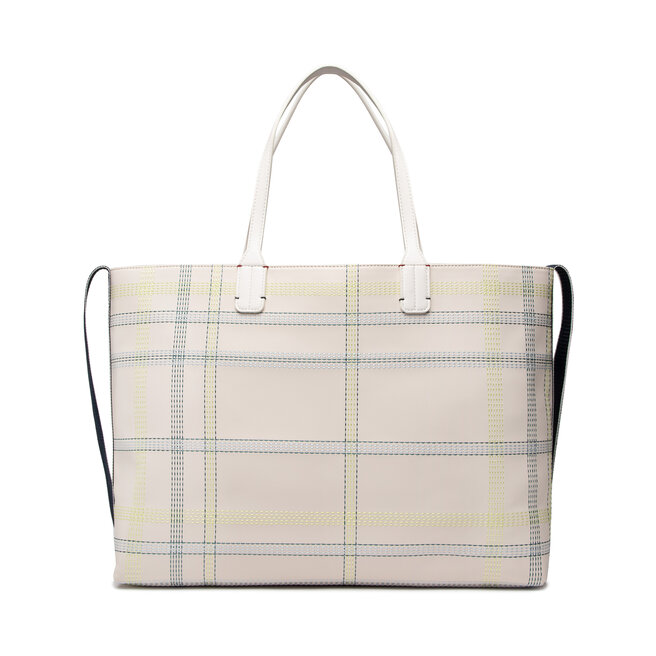 Tommy Hilfiger Τσάντα Tommy Hilfiger Iconic Tommy Tote Check AW0AW12311 AF4