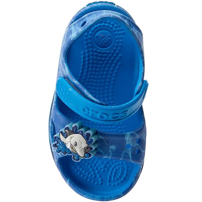Seem spine And Sandale Crocs Crocband II Led Sandal 204106 Cerulean Blue/Navy •  Www.epantofi.ro