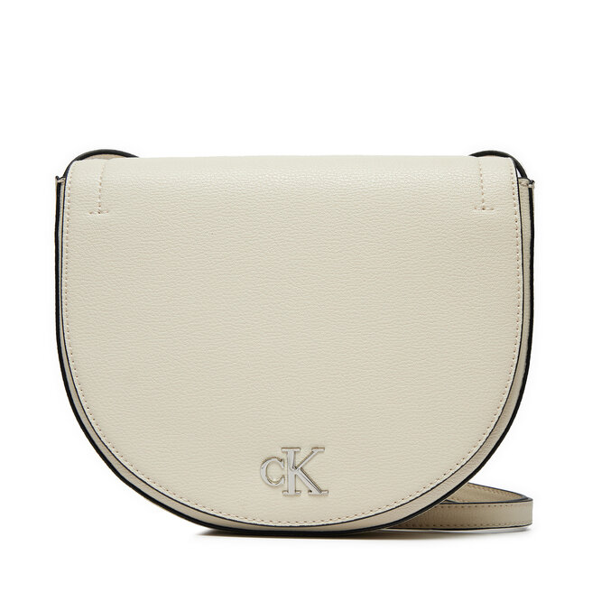 Torebka Calvin Klein Jeans Minimal Monogram - Écru
