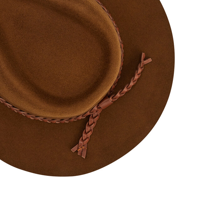 Brixton Cappello Brixton Messer Western Fedora 11060 Coffee