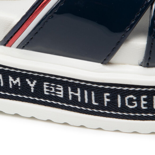 Tommy Hilfiger Szandál Tommy Hilfiger Platform Velcro Sandal T3A2-32178-0774 M Blue 800