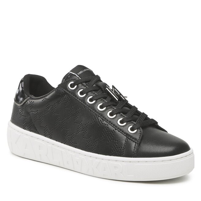 Sneakers KARL LAGERFELD KL61013 Black Lthr Black imagine noua