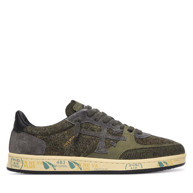 Sneakersy Premiata Bsktclay Bskt Clay Var 8442 Zielony ciemny