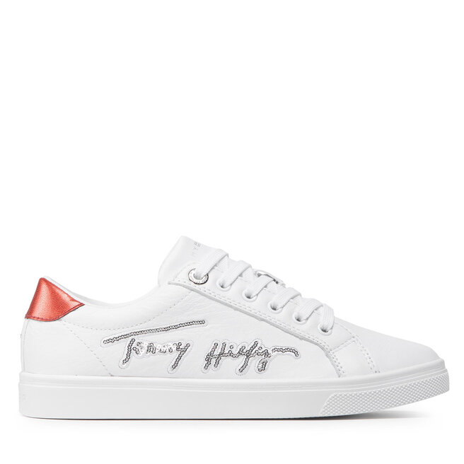 Tommy Hilfiger Sneakers Tommy Hilfiger Th Signature Essential Cupsole FW0FW06132 White YBR