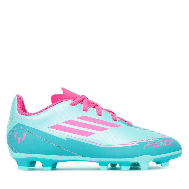 Buty do piłki nożnej adidas F50 Club Messi Firm/Multi-Ground - Turkusowy