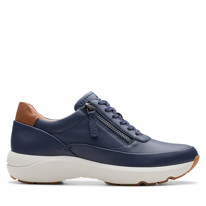 Sneakersy Clarks Tivoli Zip - Granatowy