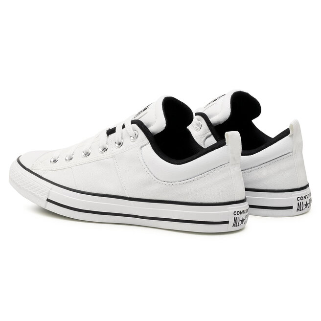 Sneakers Converse Ctas Cs Ox 166964C White/White/Black • Www.chaussures.fr