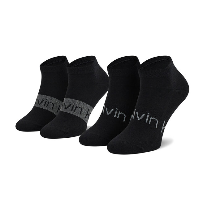 Calvin Klein Set di 2 paia di calzini corti unisex Calvin Klein 701218712 Black 002