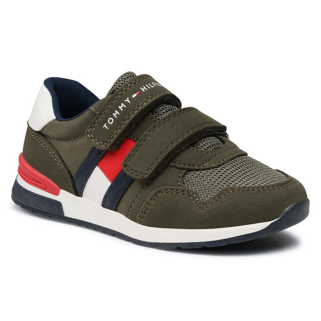 Tommy Hilfiger Sportcipő Tommy Hilfiger Low Cut Velcro Sneaker T1B4-30481-0732 S Military Green 414