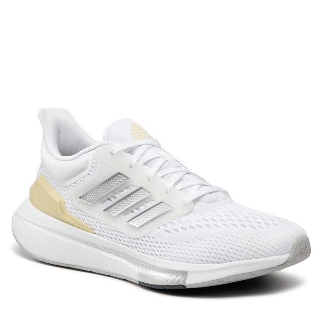 adidas Pantofi adidas Eq21 Run GZ0591 Cloud White/ Matte Silver/Sandy Beige Met