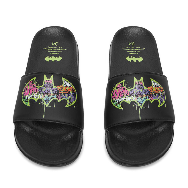 Klapki Batman CEO-CP90-SS26-215WBBAT Czarny -