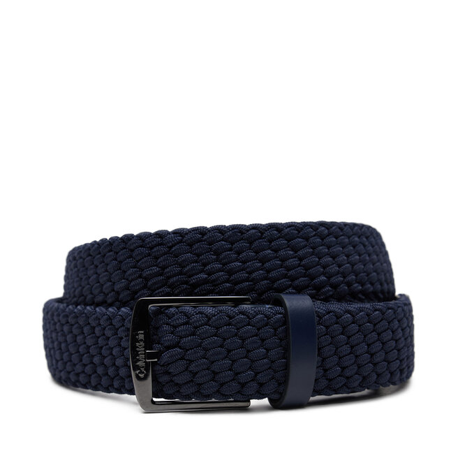 Pasek Męski Calvin Klein Ck Casual Elastic Braided 35Mm - Granatowy