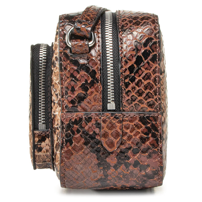Torebka Calvin Klein Jeans Camera Bag W/Pckt Python K60K606895 Brązowy ...