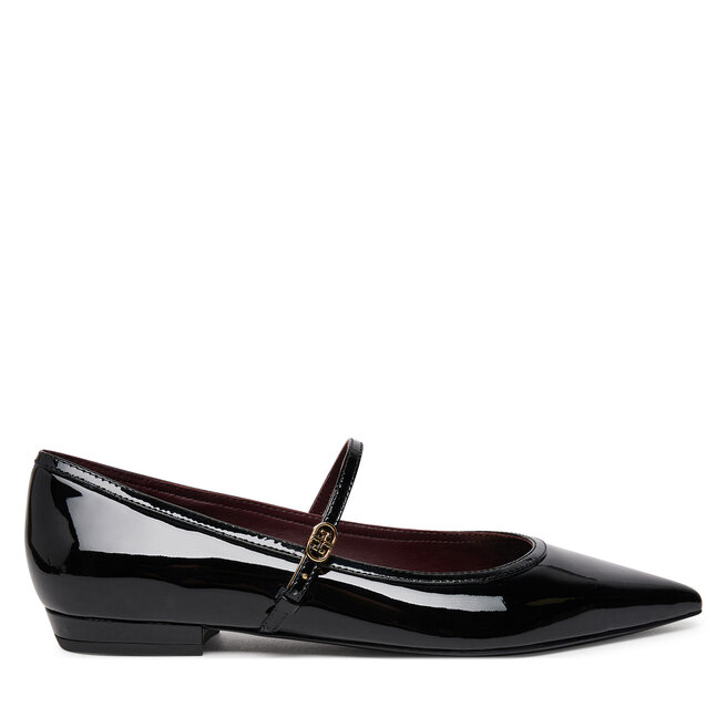 Baleriny Tory Burch Double Buckle Mary Jane - Czarny